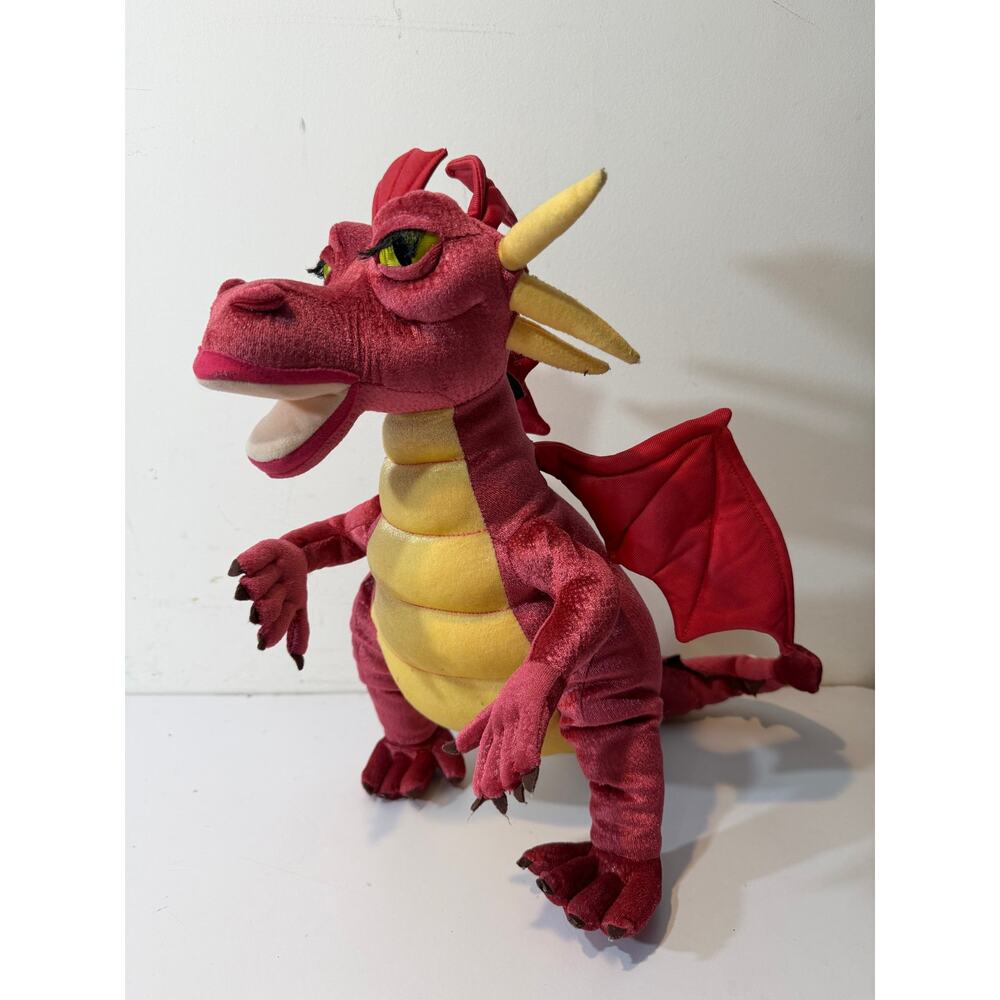 Universal Studios Shrek Dragon Plush 2003 DreamWorks Burgundy Stuffed Animal Toy